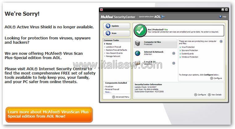 Mcafee Virusscan Plus 1-year Subscription