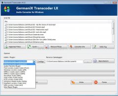 GermaniX Transcoder- scelta formato destinazione