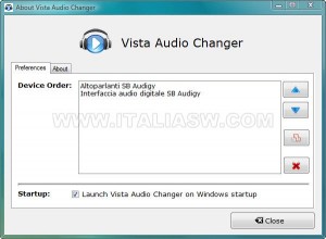 Vista Audio Changer - ver 1 - Screenshot