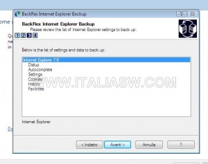 BackRex - Componenti Backup BackRex - Componenti Backup