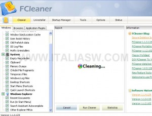 FCleaner - screenshot