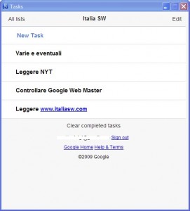 Google Tasks - Screenshot