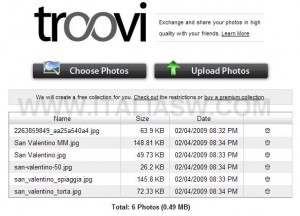 Troovi - Upload