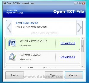 OpenWith.org - Suggerimenti OpenWith.org - Suggerimenti