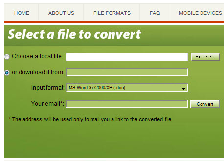 Convert Files - Screenshot