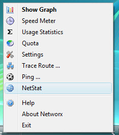 NetWorx Menu