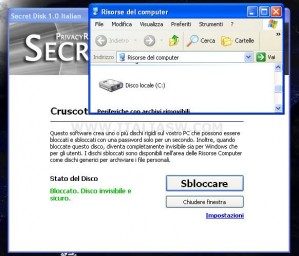 Secret Disk - Partizione Bloccata