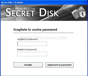Secret Disk - Scelta Password
