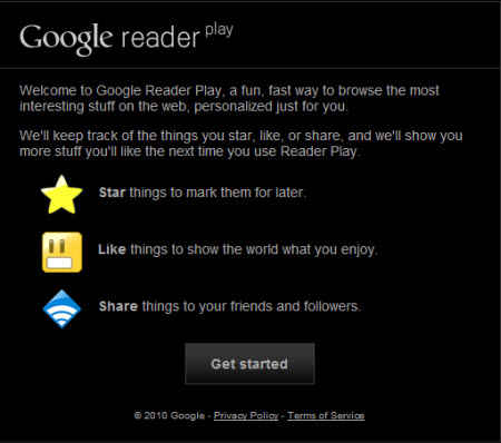 Screenshot - Google Reader Play