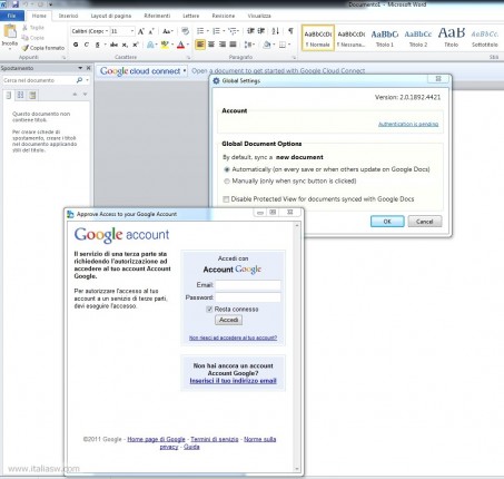 Screenshot - Google Cloud Connect Microsoft Office - 00