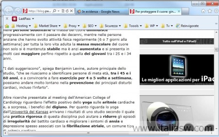 Internet Explorer 9 - Prima