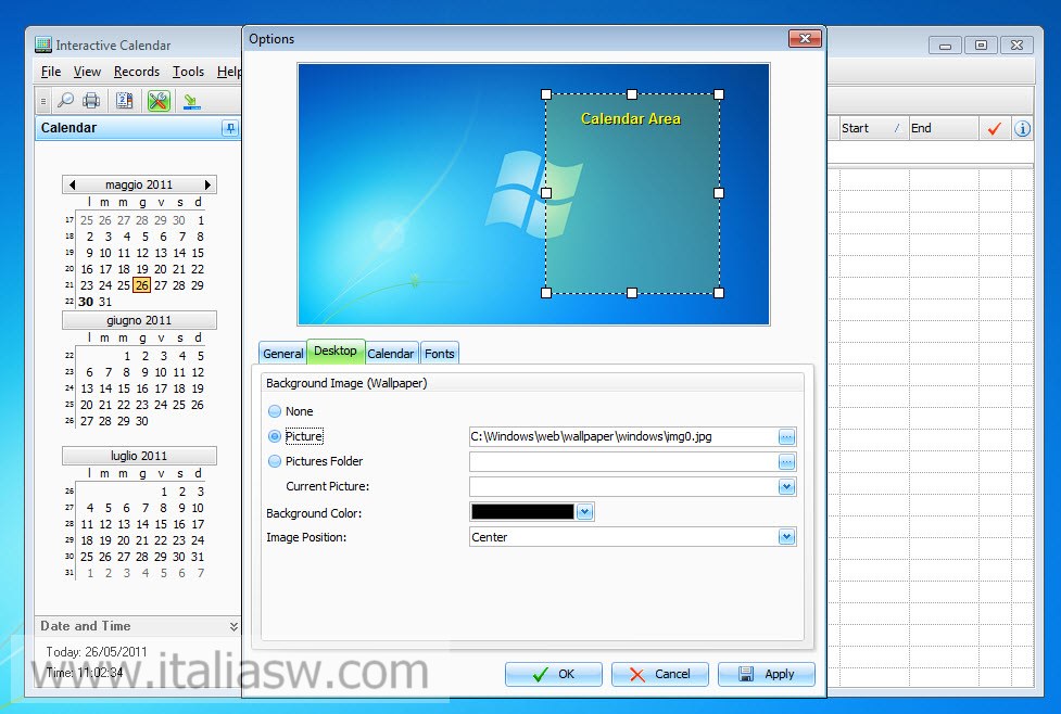 Interactive Calendar, il calendario Windows di Csoft Lab • Pagina 2
