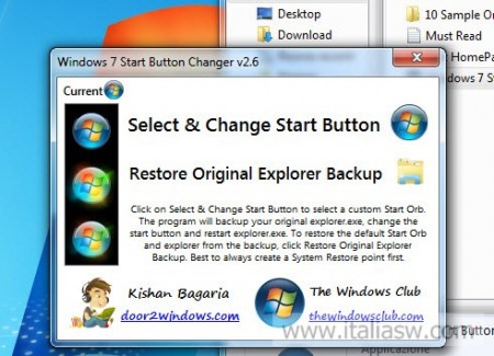 Screnshot - Windows 7 Start Menu Changer - 02