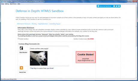 Screenshot - Web Application Security  