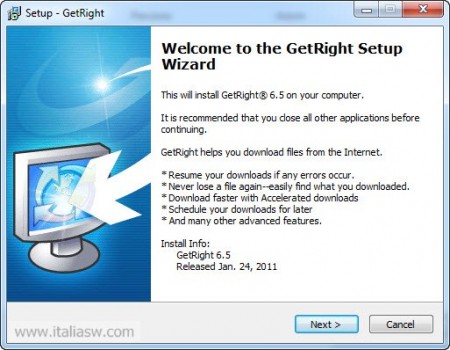Screenshot - Getright Download Manager