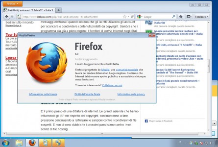 Screenshot - Firefox 6 beta