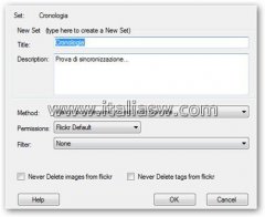 FlickrSync - Pannello di Controllo