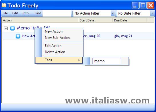 Todo Freely - Opzioni Varie