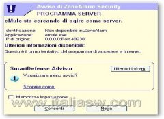 Zone Alarm - eMule
