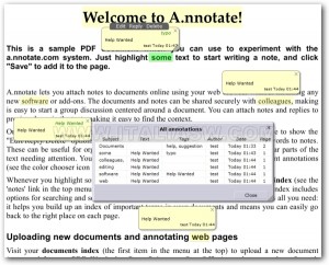 a.nnotate - note indicizzate