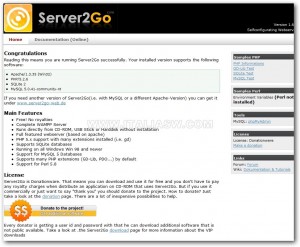 Server2Go - Screenshot