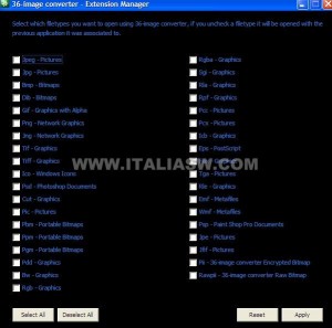 36-Image Converter - Formati Supportati