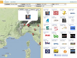 GeogTV - mashup con google maps