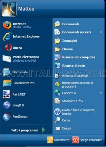 Windows Embedded Theme - Start Menu