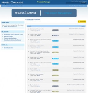project2manage - screenshot