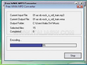 Free WMA MP3 Converter - Conversione