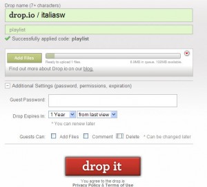 drop.io - playlist