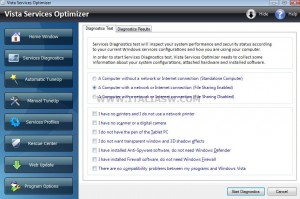 Vista Services Optimizer - Sicurezza
