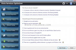 Vista Services Optimizer - Domande per Tuning