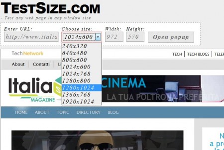 Screenshot - TestSize