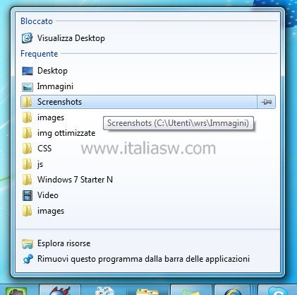 Screenshot - Windows 7 - Visualizza Desktop - Barra Applicazioni