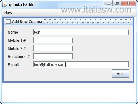Screenshot - gCOntactsEditor - 02