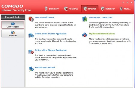 Screenshot - Comodo Internet Security - ver. 4 - Firewall