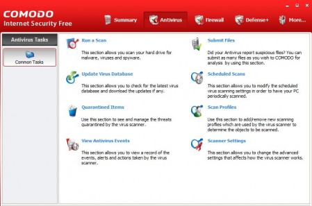 Screenshot - Comodo Internet Security - ver. 4 - Antivirus