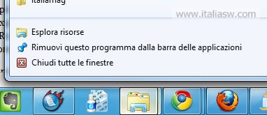 Screenshot - Windows Explorer da Barra Applicazioni