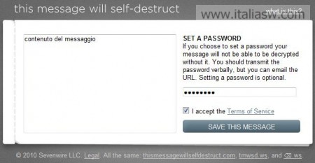 Screenshot - This Message Will Self Distruct