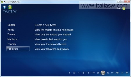 Screenshot - TwitterMCE - Opzioni