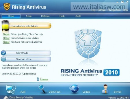 Screenshot - Rising Antivirus 2010 - 02