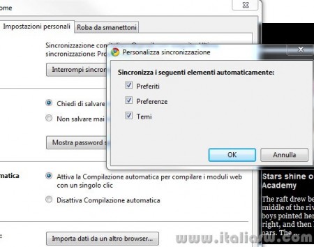 Screenshot - Chrome 5 - 01 - Sincronizzazione- 