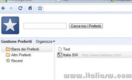 Screenshot - Chrome 5 - 04 - Preferiti