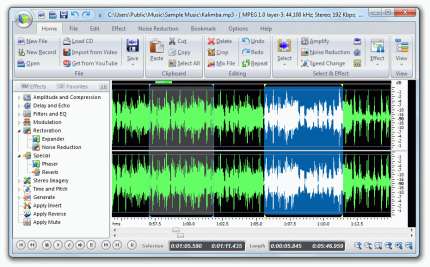 Screenshot - Free Audio Editor 2010