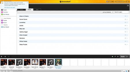 Screenshot - Grooveshark - 2010 - 03