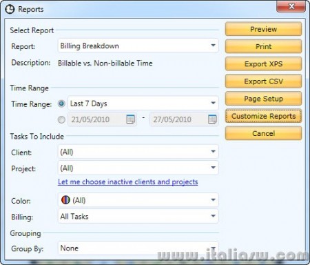 Screenshot - YaTimer - Report