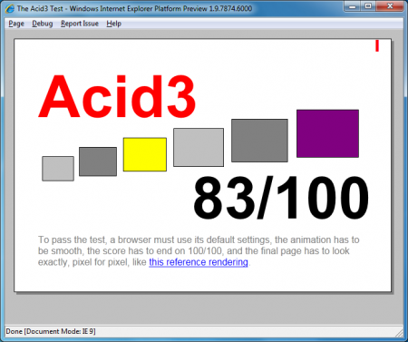 Screenshot - Acid 3 - Internet Explorer 9