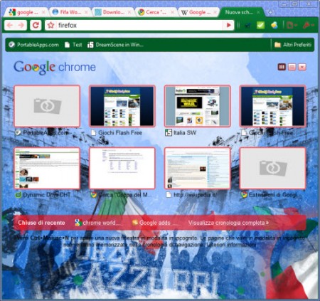 Screenshot - Chrome Mondiali Theme