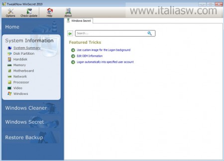 Screenshot - TweakNow WinSecret 2010 - 02